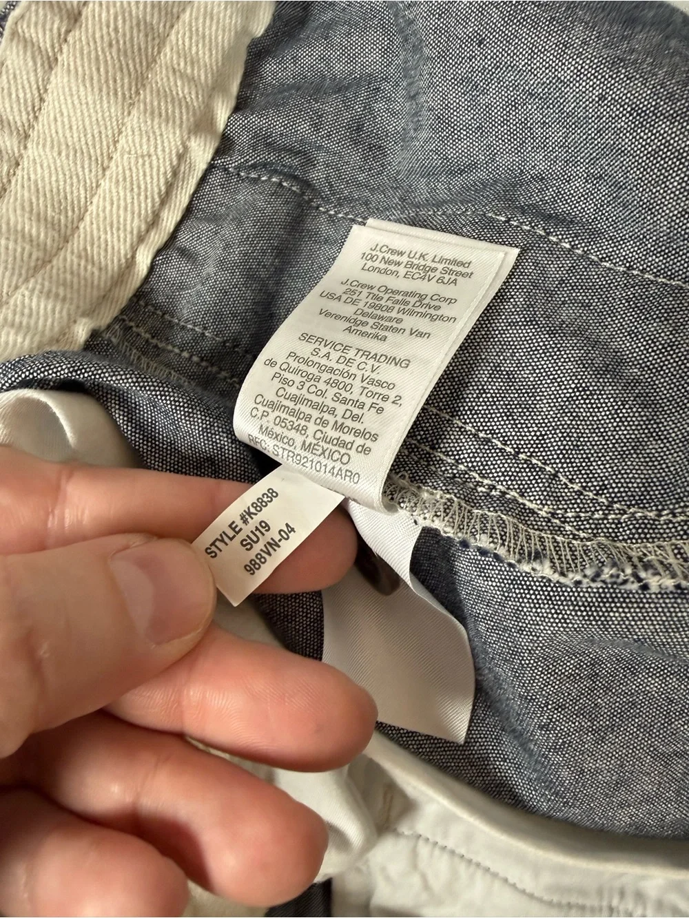 J. Crew men’s blue shorts